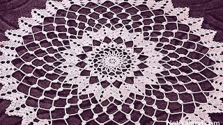 Crochet doily tutorial  How to crochet doily 1-5 round  Part 1
