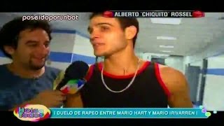COMBATE: "Improvisación" entre Mario Hart y Mario Irivarren RAP [DETRAS DE CAMARAS] 08/03/13