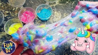 АНТИСТРЕСС ЛИЗУН из мочалки / как сделать СЛАЙМ ЕДИНОРОГ своими руками DIY UNICORN SLIME