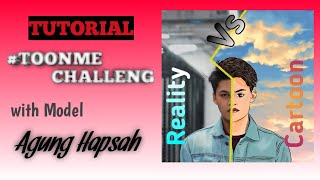 Tutorial Toon me Challenge with Model Agung Hapsah || Ibispaint X || Toon Me Challenge Tutorial