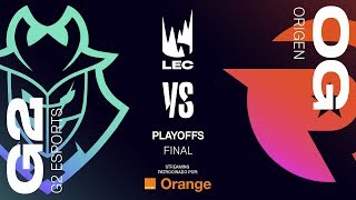 G2  ESPORTS VS ORIGEN | MAPA 3 | FINAL LEC | Spring Split [2019] League of Legends
