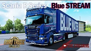 ETS2 1.34х●RusMap+Юг+Казахстан●Scania R Series Blue Stream●Live Stream●На руле Logitech G27