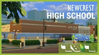 Newcrest HIGH SCHOOL - Sims 4 Build Showcase (Community Lot) + Download Link