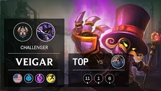 Veigar Top vs Yasuo - NA Challenger Patch 9.12