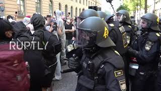 Germany: Scuffles as climate protesters rally outside Munich motor show