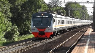 Электропоезд ЭД4М-0473 ЦППК платформа Немчиновка