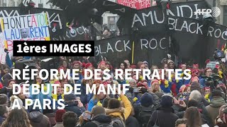 Retraites: début de la manifestation à Paris | AFP Images