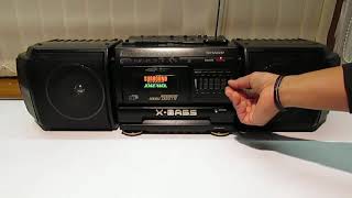 Sharp WF-T380E GHETTO BLASTER Boombox portable stereo component system rare