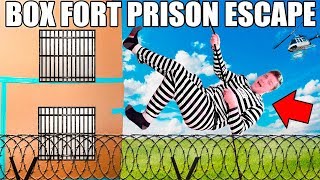 24 HOUR FOUR STORY BOX FORT PRISON ESCAPE!! ??