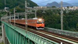 【JR東日本】中央線201系H7編成さよなら運転　鳥沢鉄橋