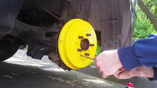 Замена задних барабанных колодок на Ford Focus 2