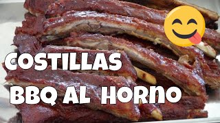 Costillas de Cerdo al Horno con Salsa de Barbacoa | The Frugal Chef
