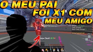 MEU PAI NO X1 CONTRA MEU AMIGO CAFE - MINECRAFT