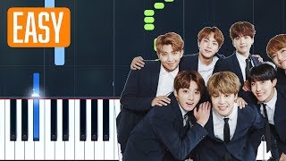 BTS (방탄소년단) - "Epiphany" 100% EASY PIANO TUTORIAL