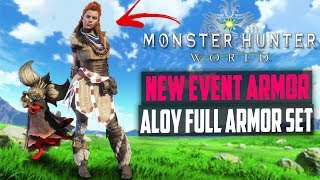 How To Get The Full Aloy Armor Set! Is It Worth It? Monster Hunter World Event Armor