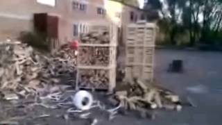 Упаковка дров на экспорт