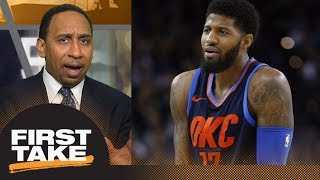 Stephen A. Smith reacts to Paul George 'whining' about referees | First Take | ESPN