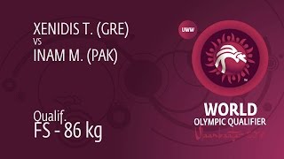 Qual. FS - 86 kg: T. XENIDIS (GRE) df. M. INAM (PAK) by TF, 10-0