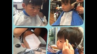 ヘアカット　キッズ　子供　Kids Haircut 男の子　散髪 髪を切りにいってきました　Off the children cool hair.