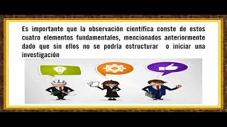 OBSERVACIÓN CIENTÍFICA