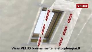 Velux LSG 1000 rėmas vidaus apdailai, montavimas | e-Stogdengiai.lt