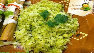 Receta de Arroz verde riquisimo