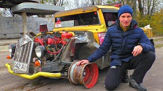 ✅На корче по рельсам в город вместо трамвая! ? Как ты думаешь взлетит или поедет ХотРод?