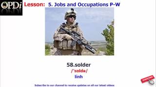 Oxford dictionary - 5. Jobs and Occupations P-W - learn English vocabulary with picture