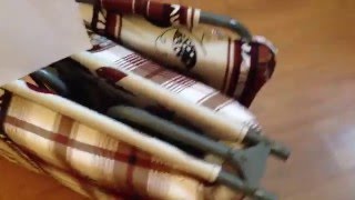 Раскладушка "Мария М-60" в сложенном виде. Обзор раскладных кроватей и раскладушек.