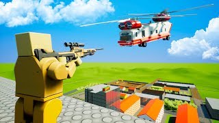 ЛЕГО СНАЙПЕРЫ ПРОТИВ ОГРОМНОГО ЛЕГО ВЕРТОЛЕТА В BRICK RIGS! (BRICK RIGS Смешные моменты)