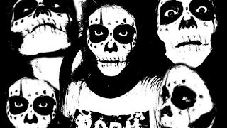 MAQUILLAJE DE DIA DE MUERTOS PARA HOMBRE Y MUJER CON SOLO DOS COLORES