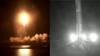 Falcon 9 launches GPS III SV04 and Falcon 9 first stage landing