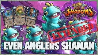 Even Anglers Shaman | Extended Gameplay | Hearthstone | Rise of Shadows