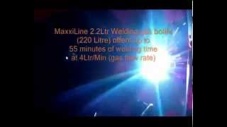 Maxxiline 2 2ltr Argon Ar/Co2 CO2 disposable gas bottles