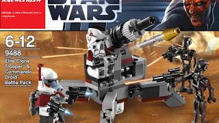 Обзор на лего звёздные войны  Elite Clone Trooper & Commando Droid Battle Pack 9488
