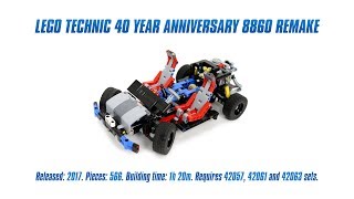 LEGO Technic 40 Year Anniversary 8860 Remake Speed Build & Review [4K]