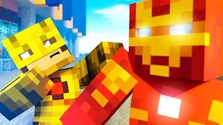 ВОЛОДЯ ЧЕЛОВЕК ПАУК ПОМЕНЯЛСЯ ТЕЛАМИ С ЖЕЛЕЗНЫЙ ЧЕЛОВЕК В МАЙНКРАФТ (MINECRAFT) СУПЕРГЕРОИ