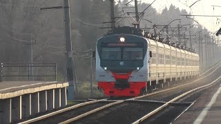 Электропоезд ЭД4М-0458 ЦППК платформа Сушкинская
