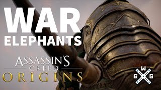 All 4 War Elephants on Hard & Locations - Assassin's Creed Origins Walkthrough