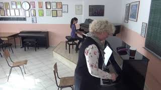 09.01.2020 Leontina Nikolic: Mira Marchenko' Master class, Music school, Budva, Montenegro