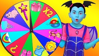 Junior Vampirina and Alice Playing with Magic Wheel