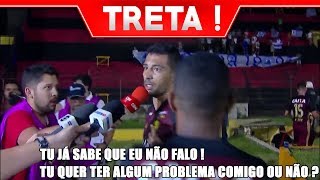 Diego Souza nervoso troca farpas com repórter após Sport 0 x 1 Avaí