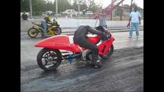 Suzuki Turbo Hayabusa of Death Drag Race Nitrous No Crash