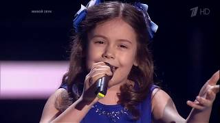 Полина Дмитренко, 7 лет. Голос дети - 4. Слепые прослушивания.  And I Am Telling You