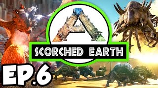 ARK: Scorched Earth Ep.6 - MOTH & UTAHRAPTOR DINOSAURS TAME ATTEMPT!!! (Modded Let's Play Gameplay)
