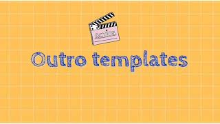 2020 Outro templates free download | no text | aesthetic outro templates | endslates |