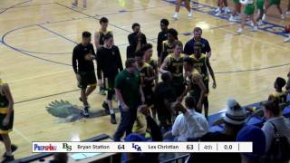 Bryan Station star Eric Boone hits half court shot to win game at LCA