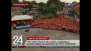 PNP chief Ronald dela Rosa, nagbabala sa mga preso sa maximum security compound