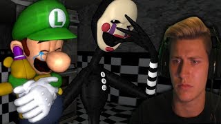 LUIGI MEETS THE PUPPET! || Mario In Animatronic Horror - Part 4 (Super Mario x FNAF Horror Game)