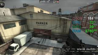 GeForce GTX 1050 ti -- Intel Core i3-8100 -- CSGO FPS Test 900p Assault
